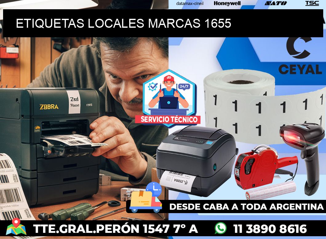 ETIQUETAS LOCALES MARCAS 1655
