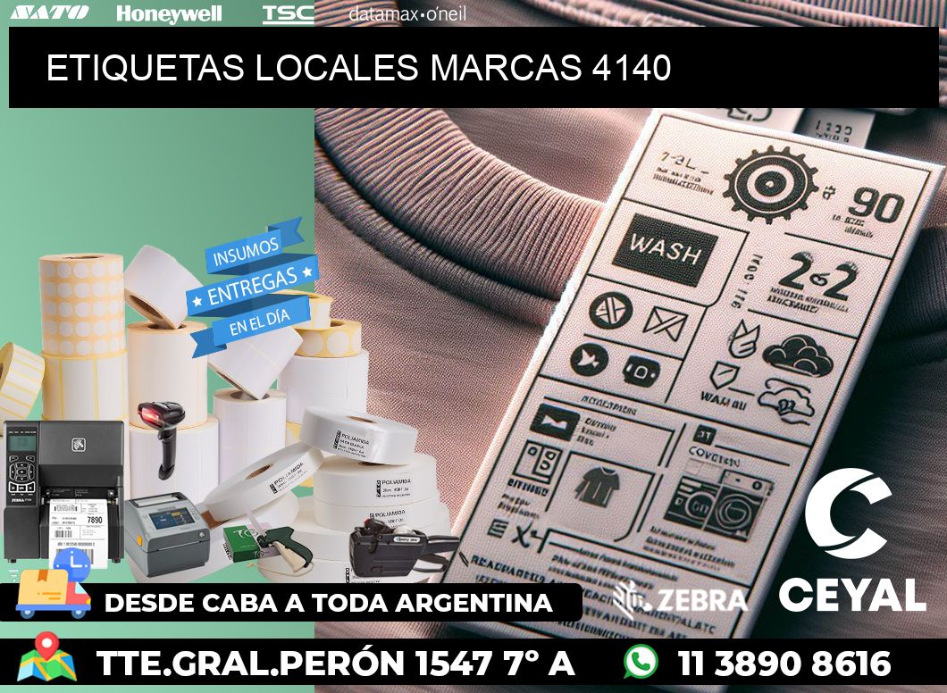 ETIQUETAS LOCALES MARCAS 4140