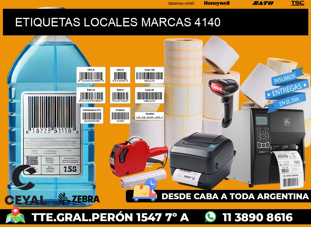 ETIQUETAS LOCALES MARCAS 4140
