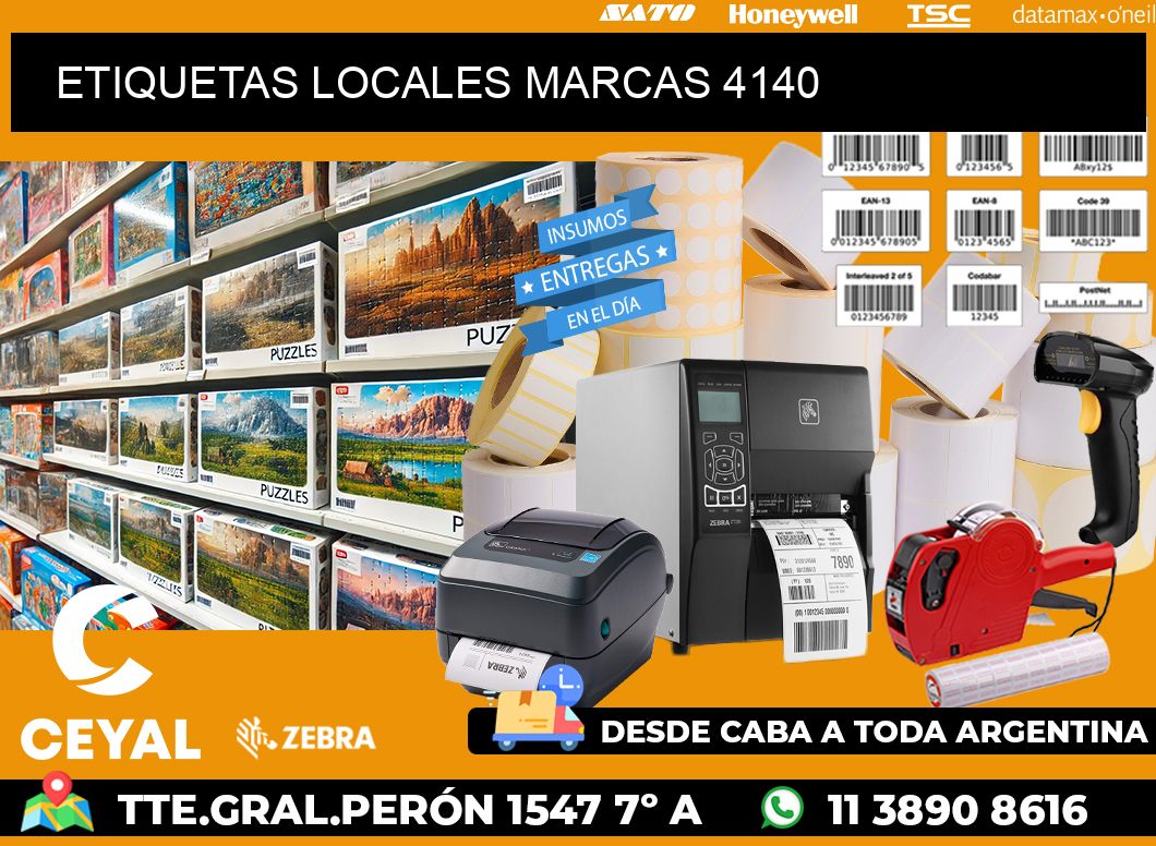 ETIQUETAS LOCALES MARCAS 4140