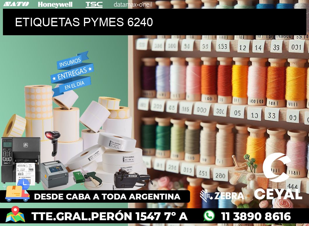 ETIQUETAS PYMES 6240