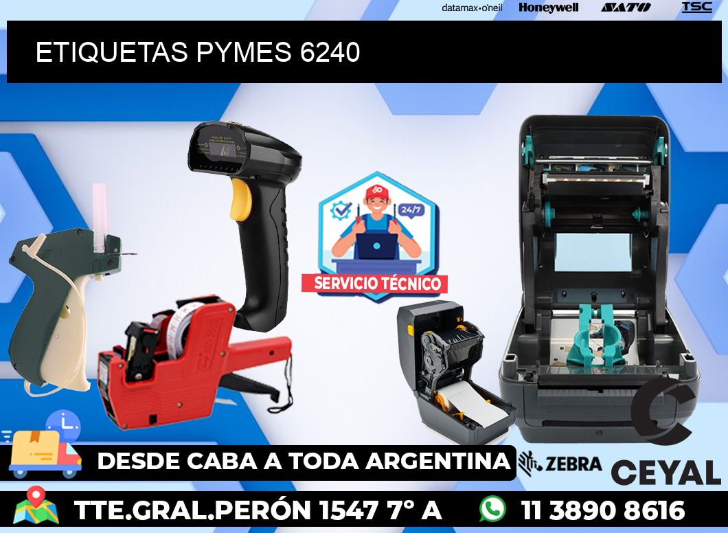 ETIQUETAS PYMES 6240
