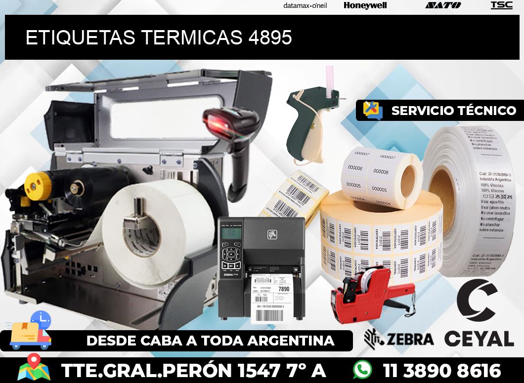 ETIQUETAS TERMICAS 4895