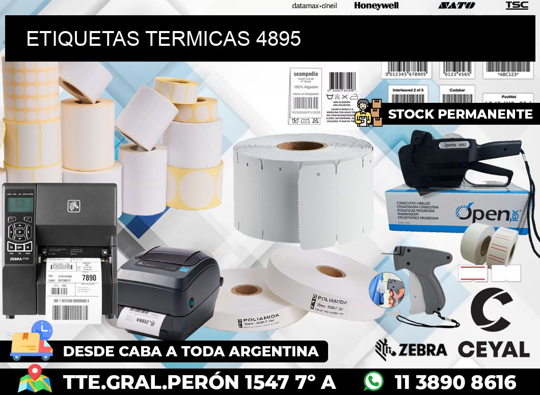 ETIQUETAS TERMICAS 4895
