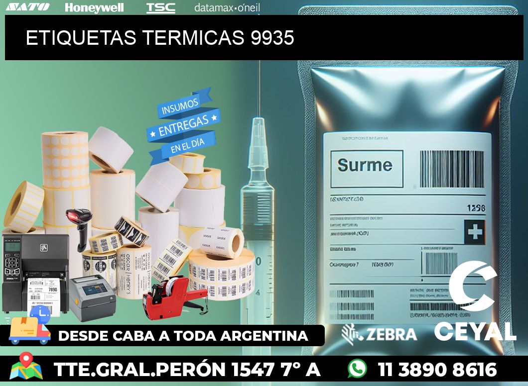 ETIQUETAS TERMICAS 9935