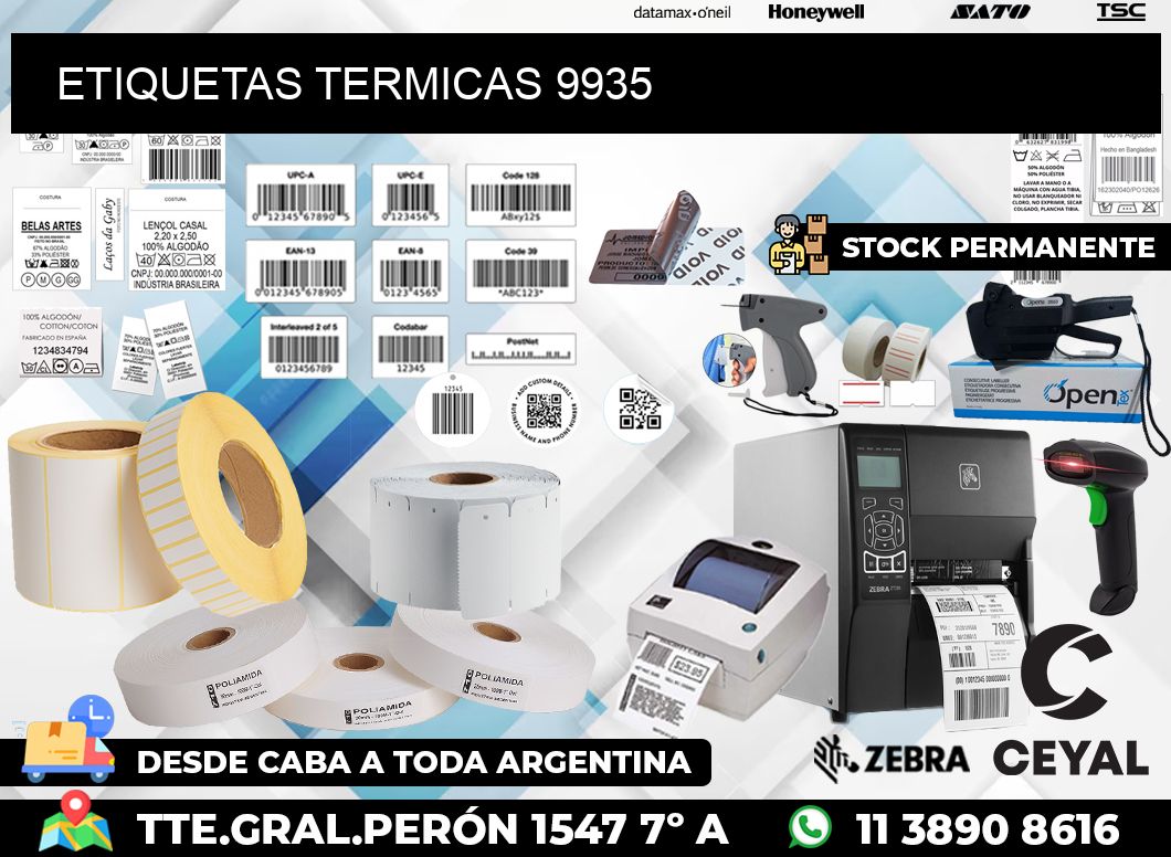 ETIQUETAS TERMICAS 9935