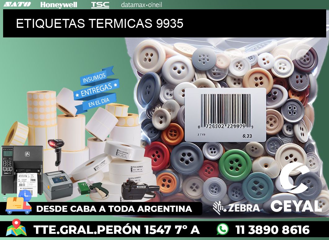 ETIQUETAS TERMICAS 9935