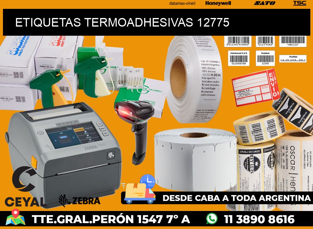 ETIQUETAS TERMOADHESIVAS 12775