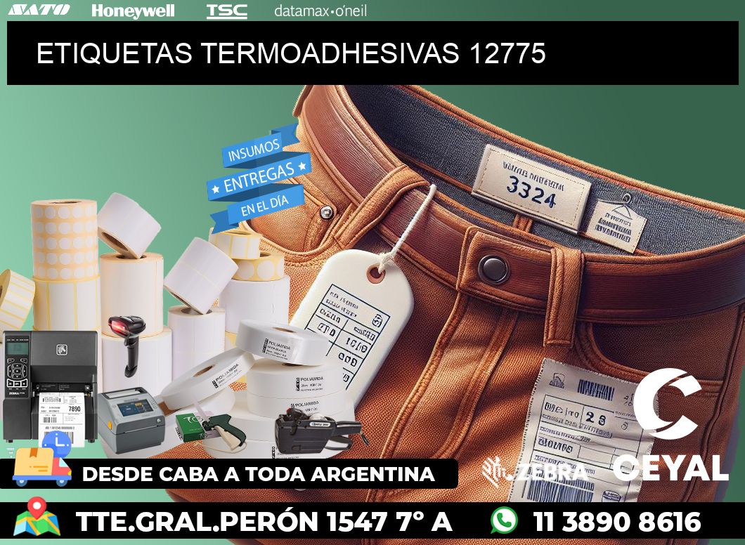 ETIQUETAS TERMOADHESIVAS 12775