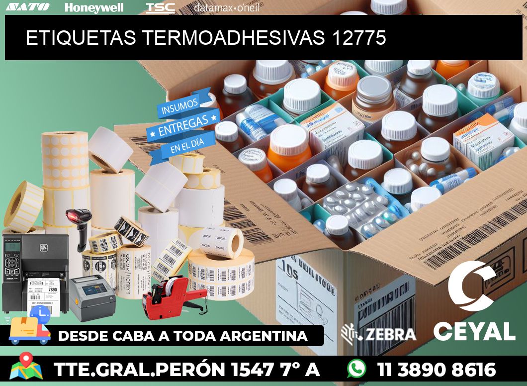 ETIQUETAS TERMOADHESIVAS 12775
