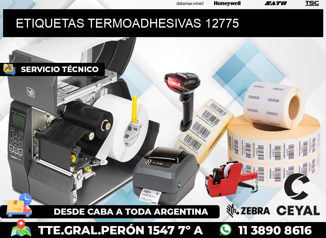 ETIQUETAS TERMOADHESIVAS 12775