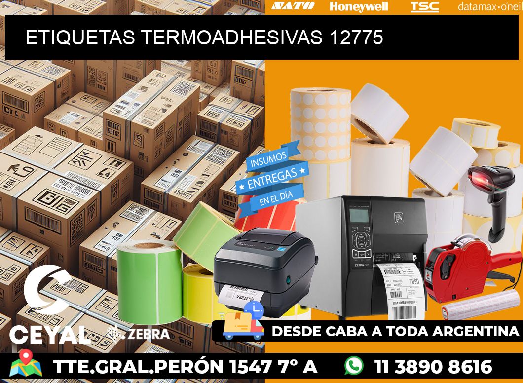 ETIQUETAS TERMOADHESIVAS 12775