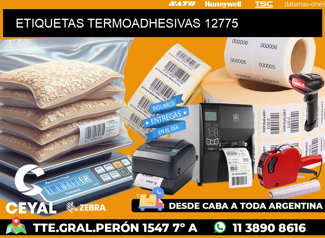ETIQUETAS TERMOADHESIVAS 12775