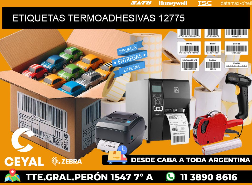 ETIQUETAS TERMOADHESIVAS 12775