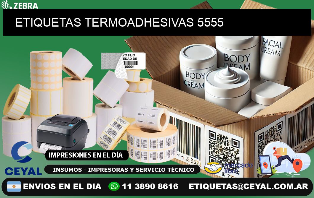 ETIQUETAS TERMOADHESIVAS 5555