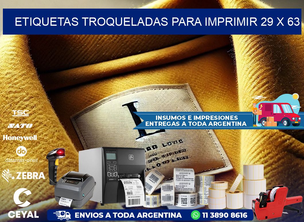 ETIQUETAS TROQUELADAS PARA IMPRIMIR 29 x 63