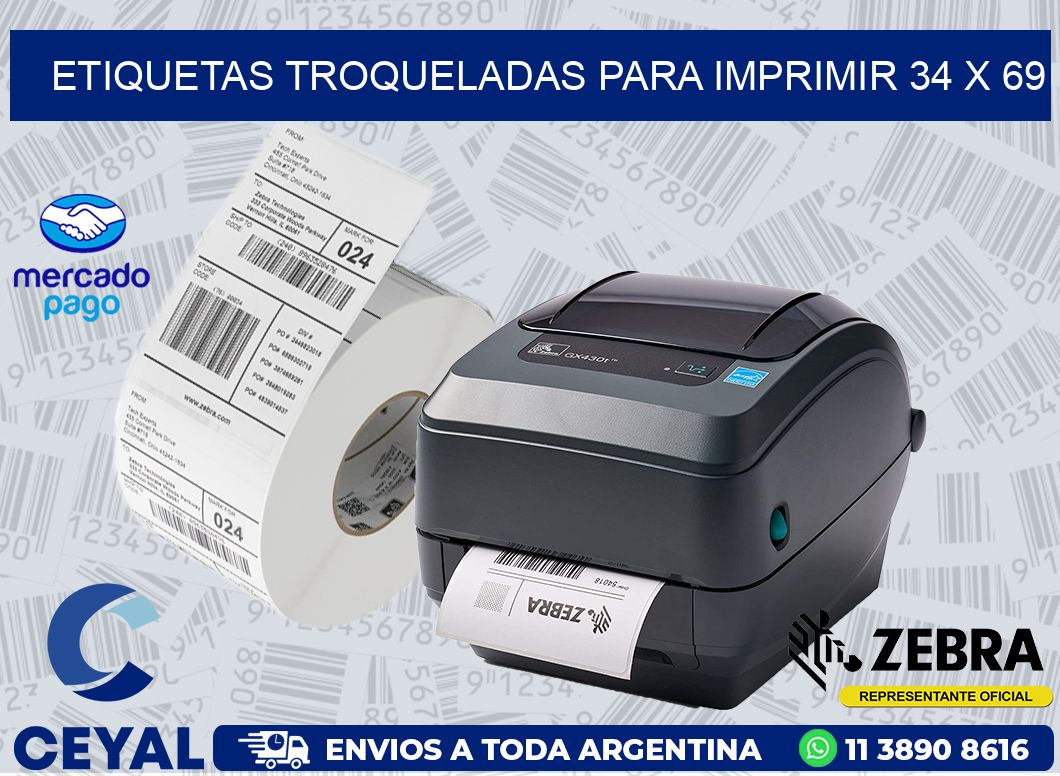 ETIQUETAS TROQUELADAS PARA IMPRIMIR 34 x 69