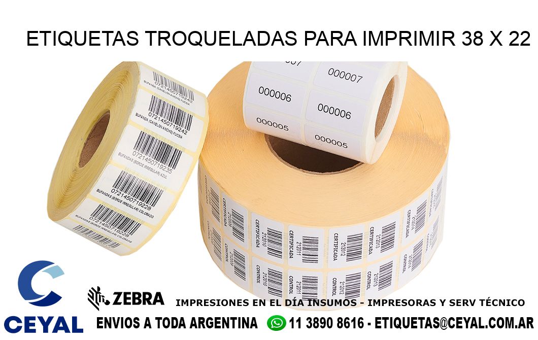 ETIQUETAS TROQUELADAS PARA IMPRIMIR 38 x 22