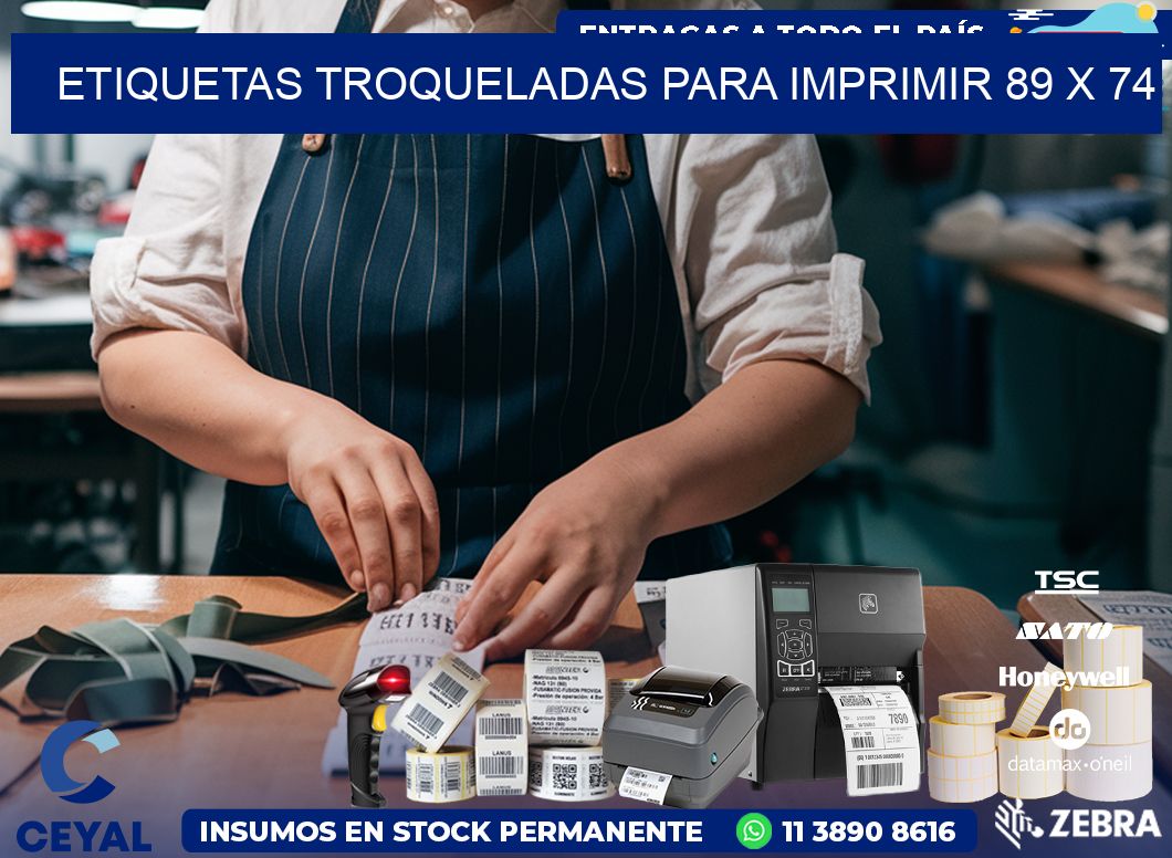 ETIQUETAS TROQUELADAS PARA IMPRIMIR 89 x 74