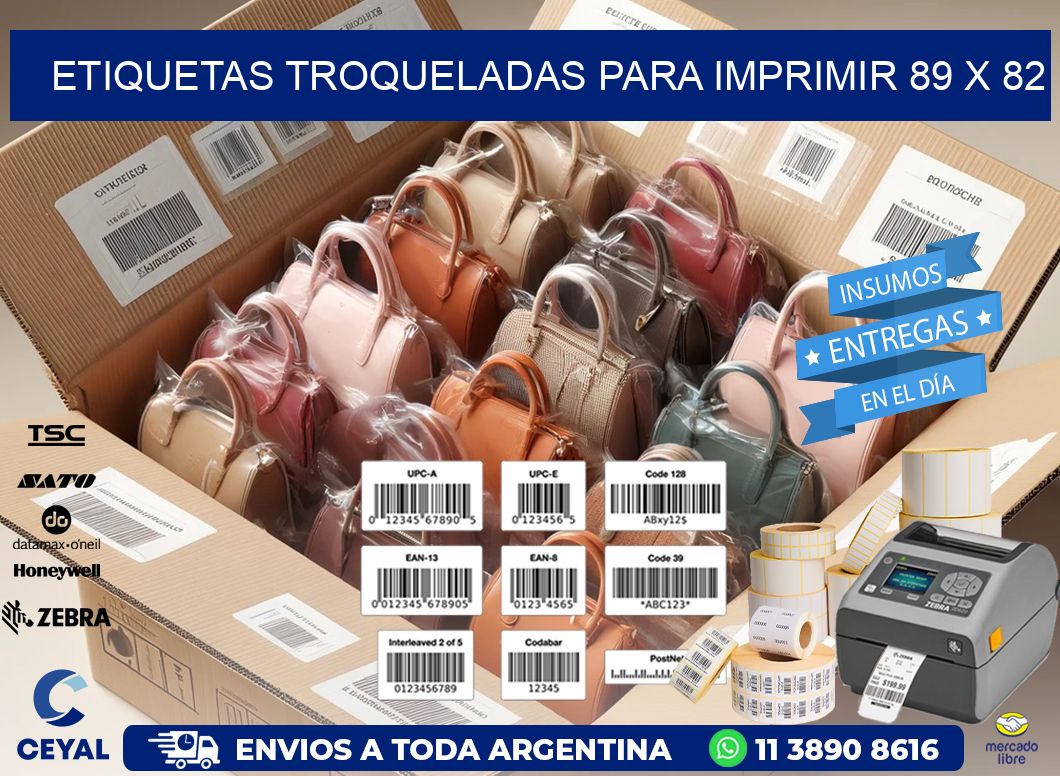 ETIQUETAS TROQUELADAS PARA IMPRIMIR 89 x 82