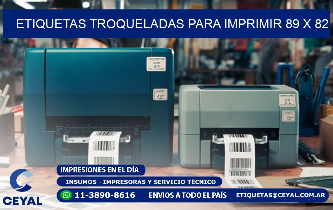ETIQUETAS TROQUELADAS PARA IMPRIMIR 89 x 82