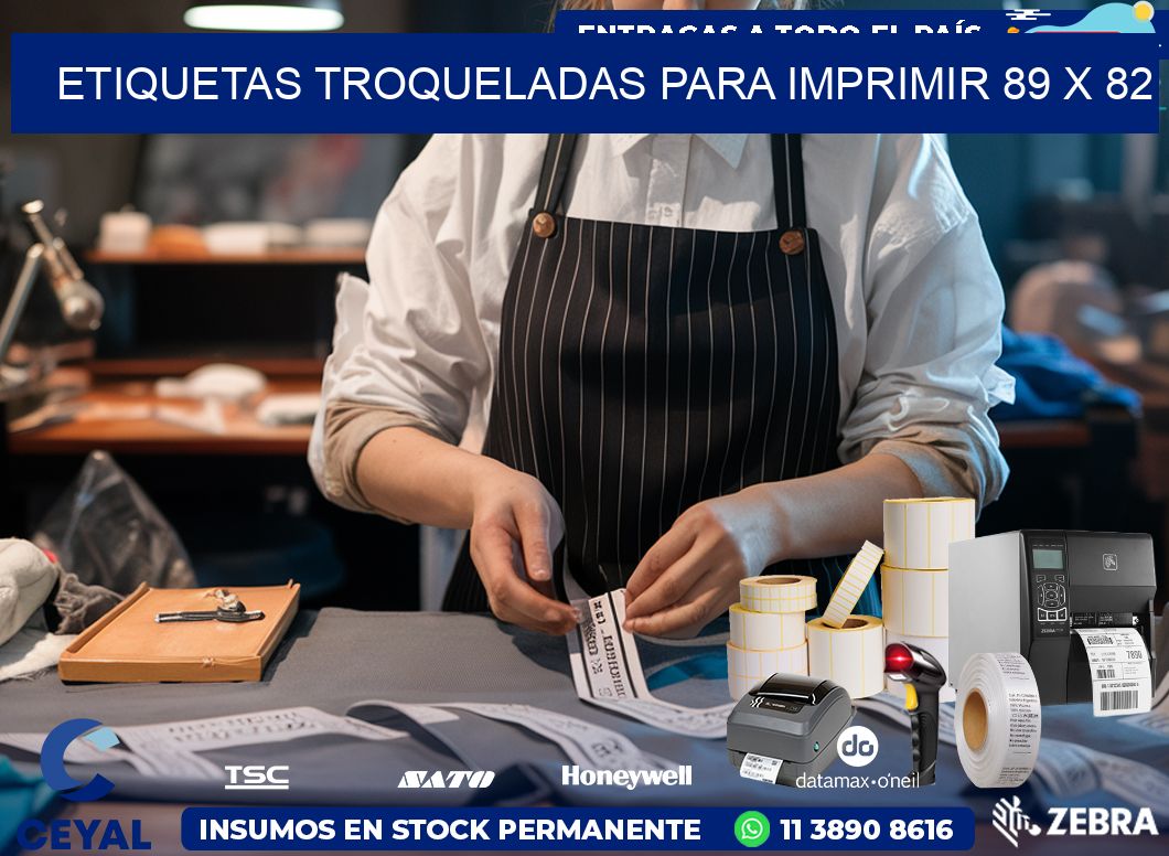 ETIQUETAS TROQUELADAS PARA IMPRIMIR 89 x 82