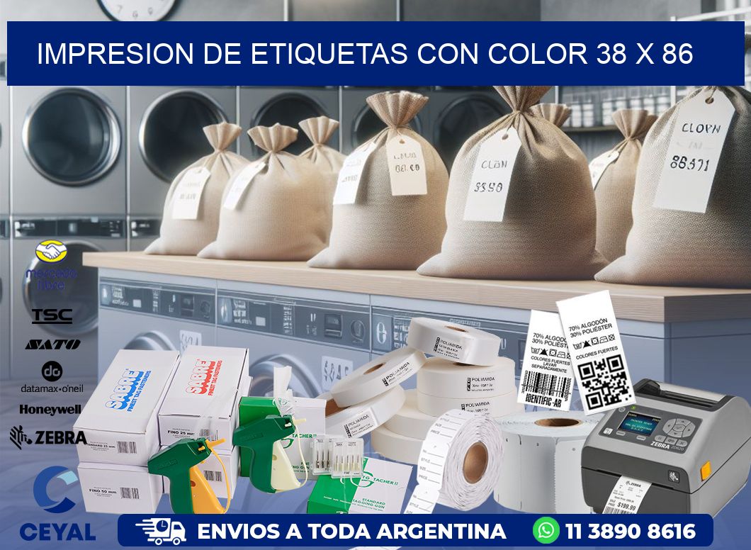 IMPRESION DE ETIQUETAS CON COLOR 38 x 86