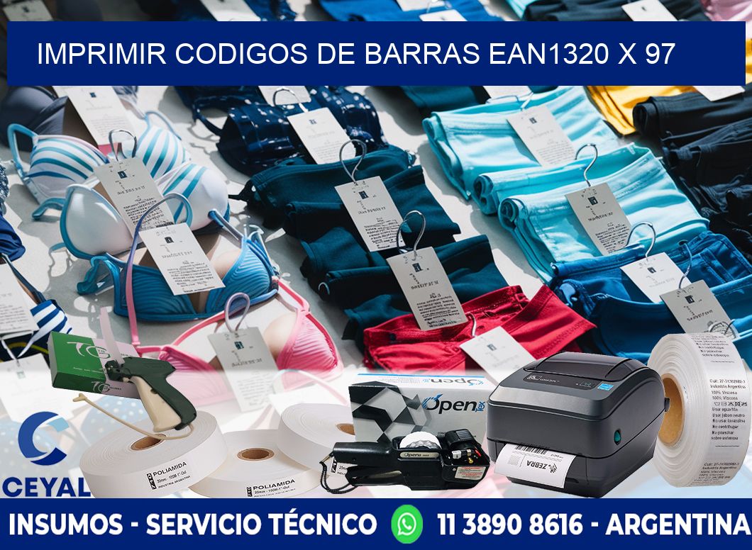 IMPRIMIR CODIGOS DE BARRAS EAN1320 x 97