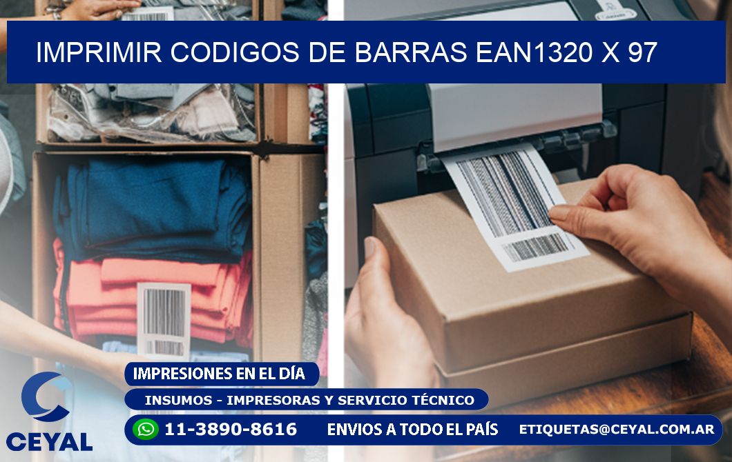 IMPRIMIR CODIGOS DE BARRAS EAN1320 x 97