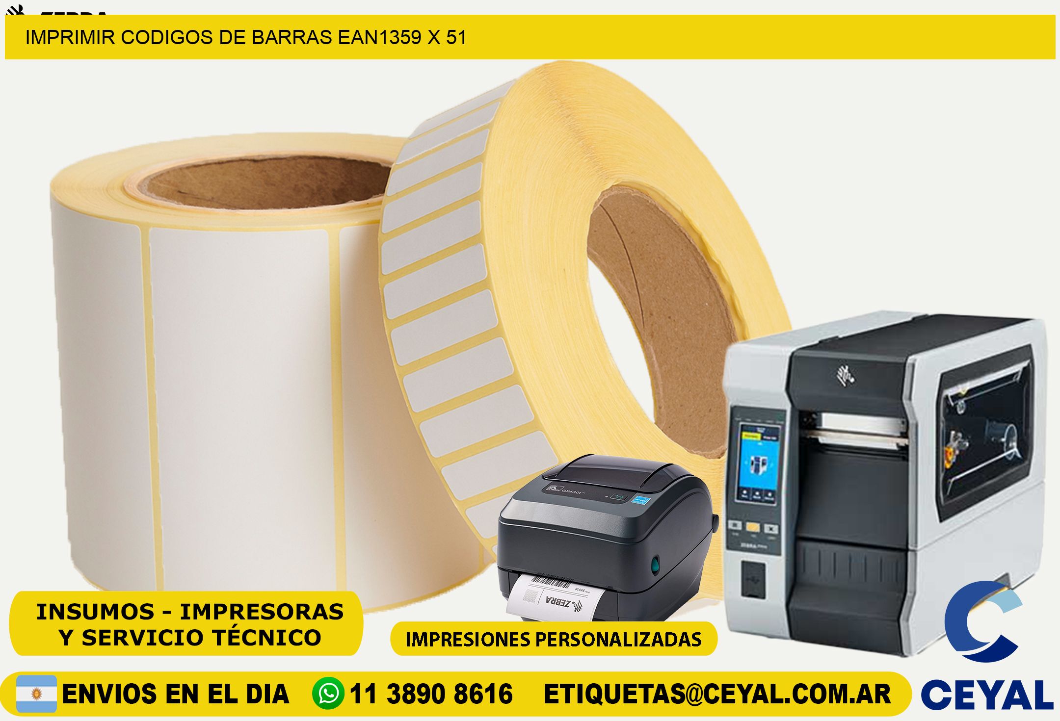 IMPRIMIR CODIGOS DE BARRAS EAN1359 x 51