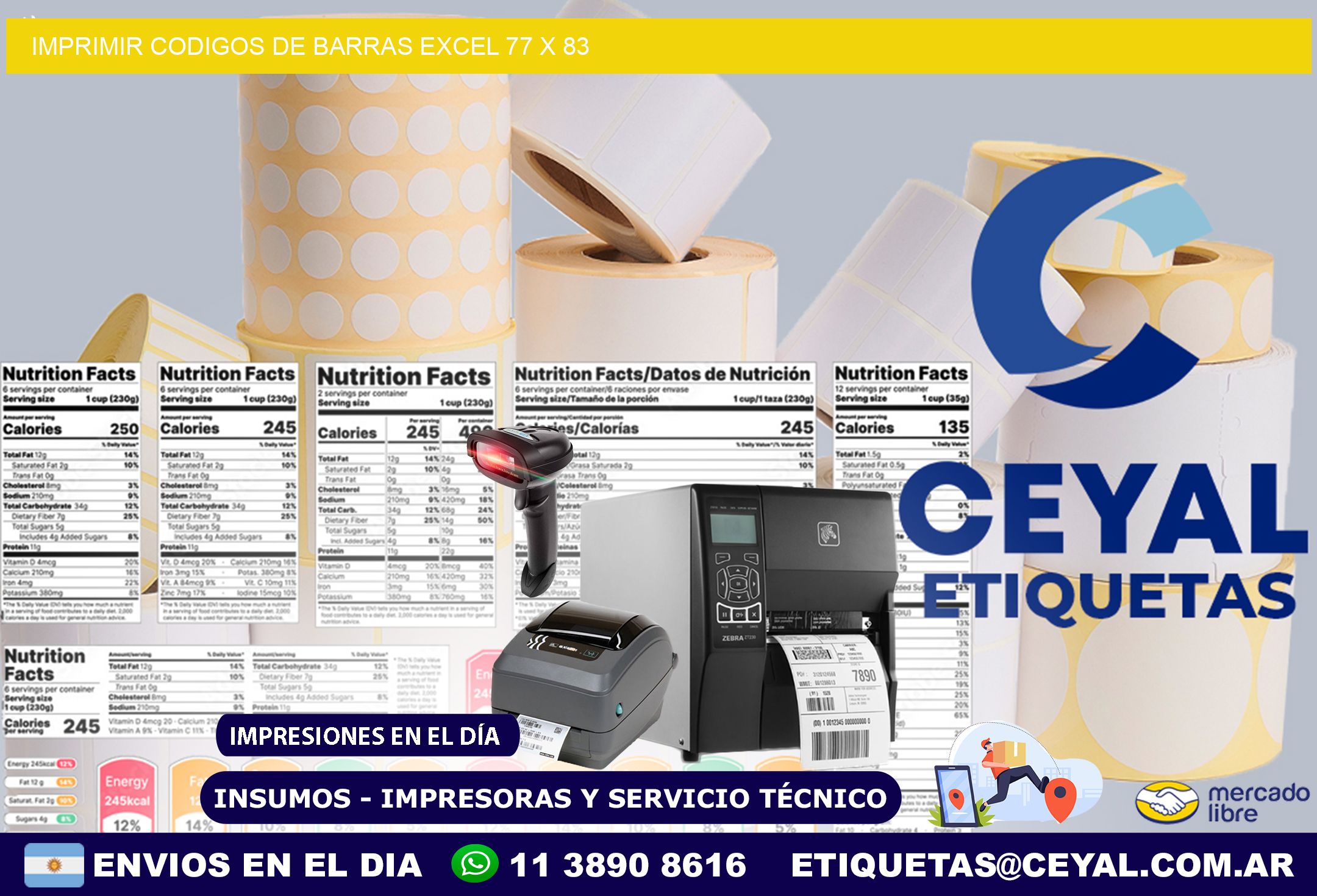 IMPRIMIR CODIGOS DE BARRAS EXCEL 77 x 83