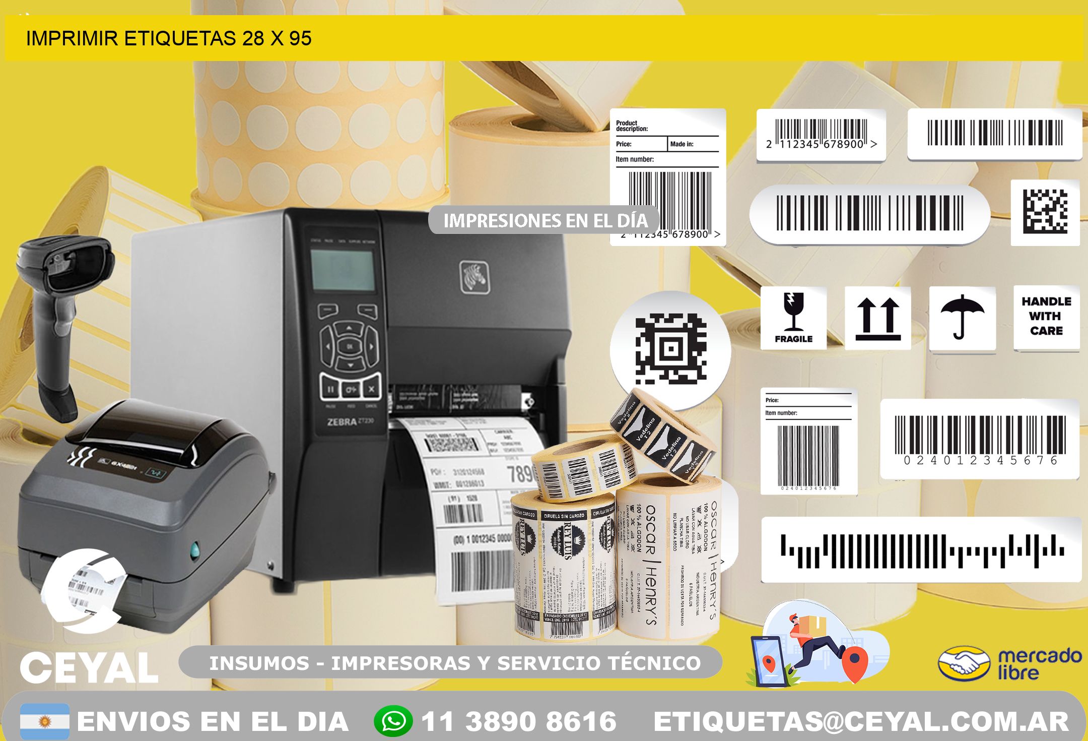IMPRIMIR ETIQUETAS 28 x 95
