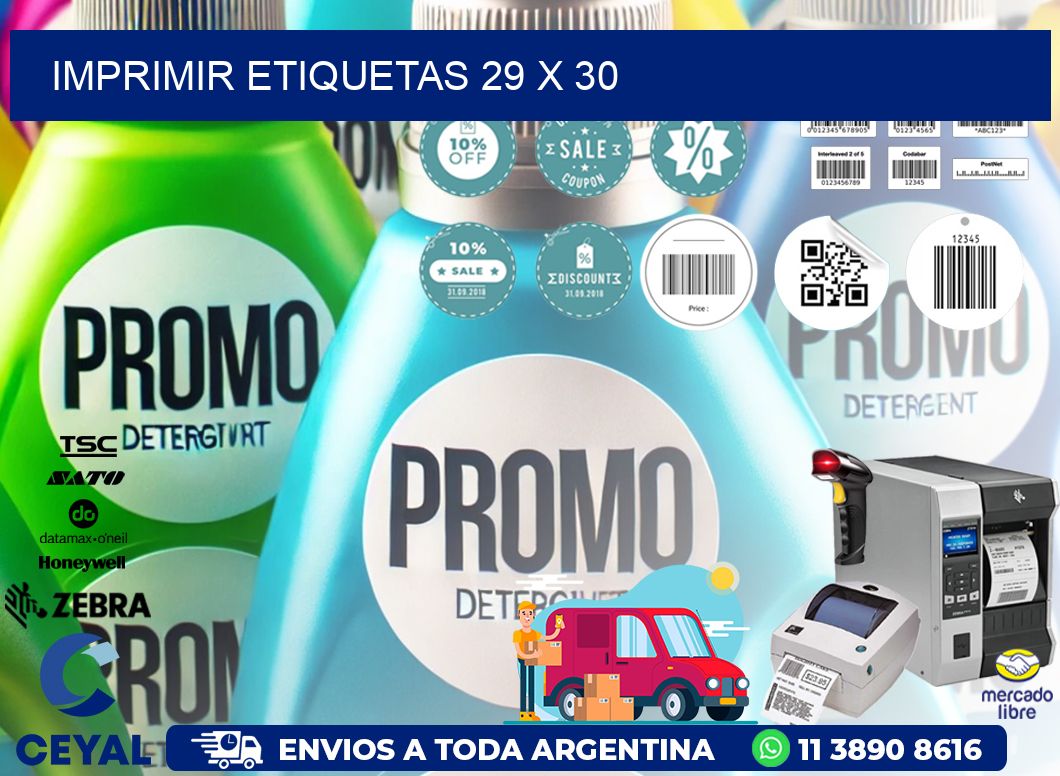 IMPRIMIR ETIQUETAS 29 x 30