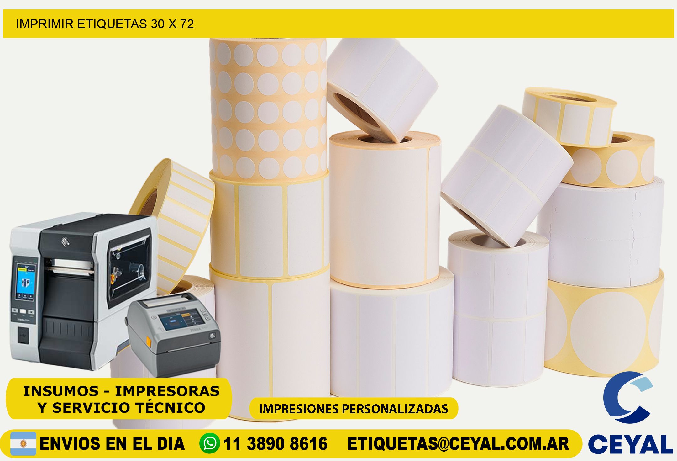 IMPRIMIR ETIQUETAS 30 x 72