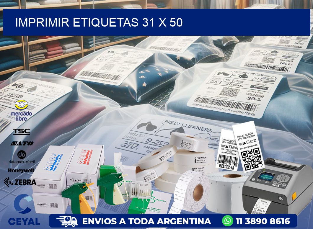 IMPRIMIR ETIQUETAS 31 x 50