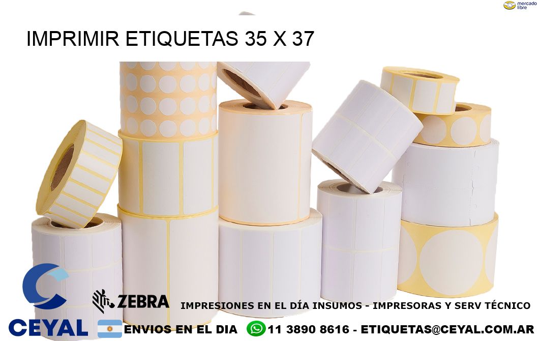 IMPRIMIR ETIQUETAS 35 x 37