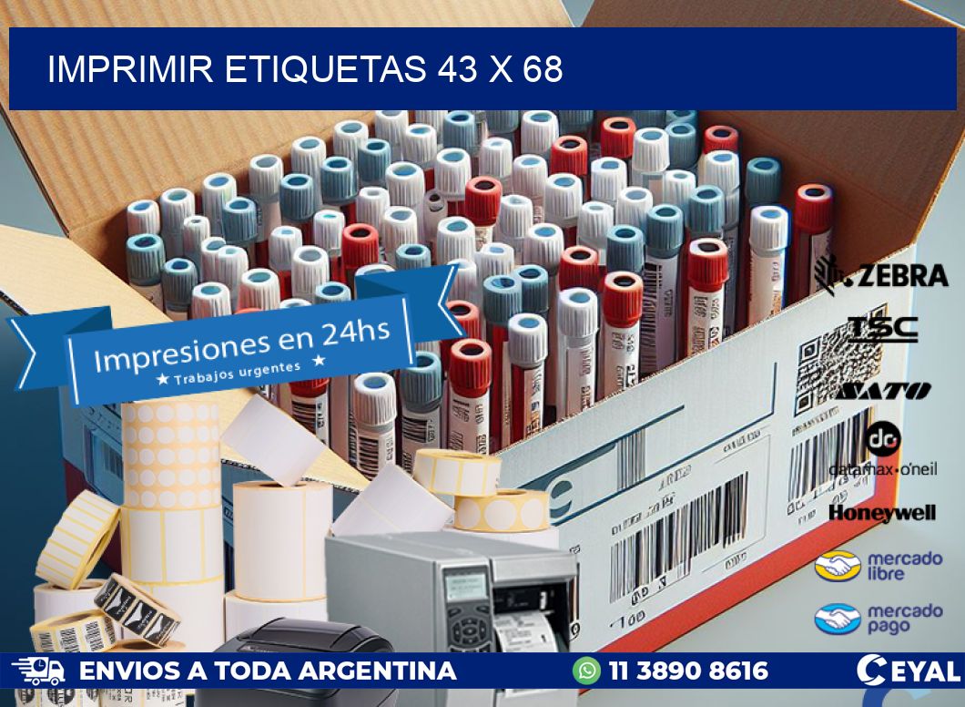 IMPRIMIR ETIQUETAS 43 x 68