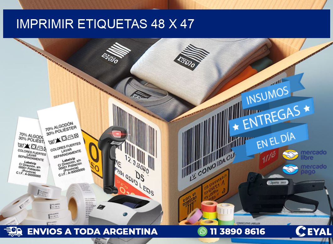 IMPRIMIR ETIQUETAS 48 x 47