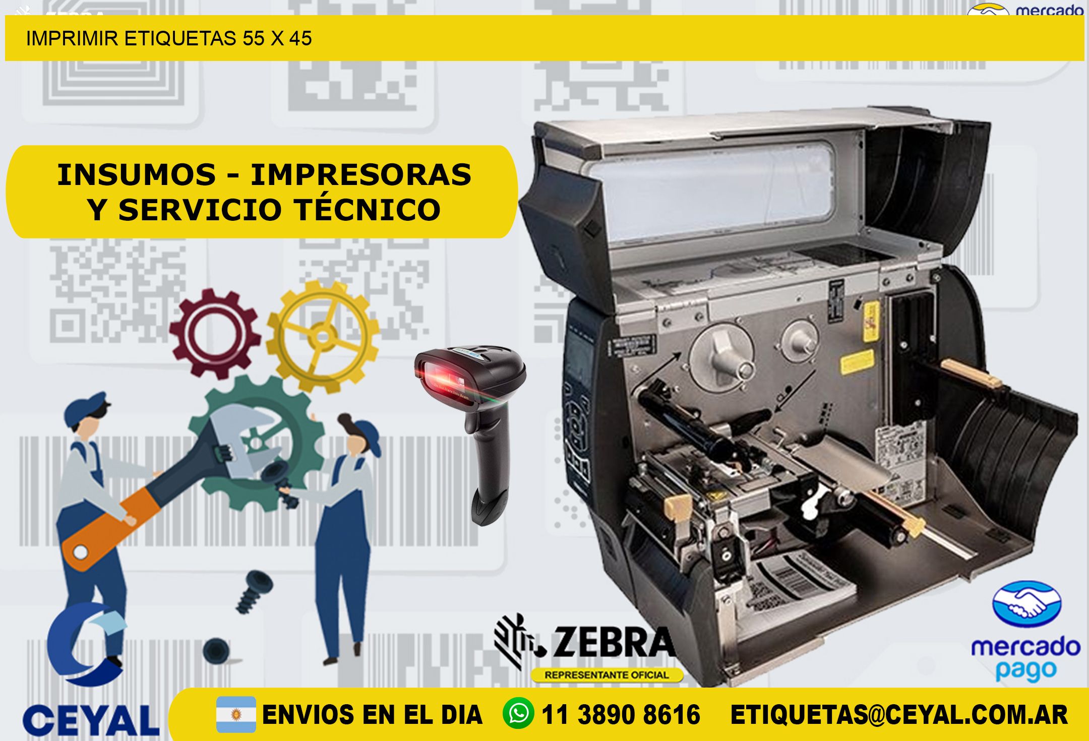IMPRIMIR ETIQUETAS 55 x 45