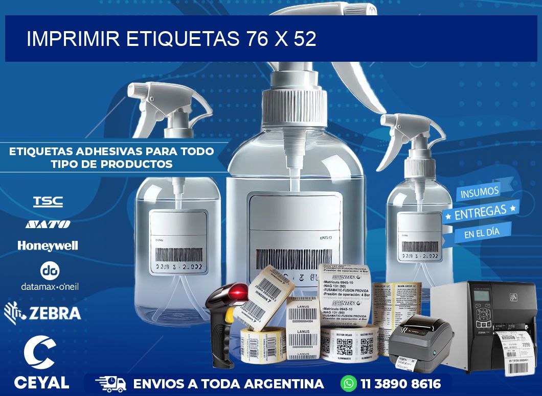IMPRIMIR ETIQUETAS 76 x 52