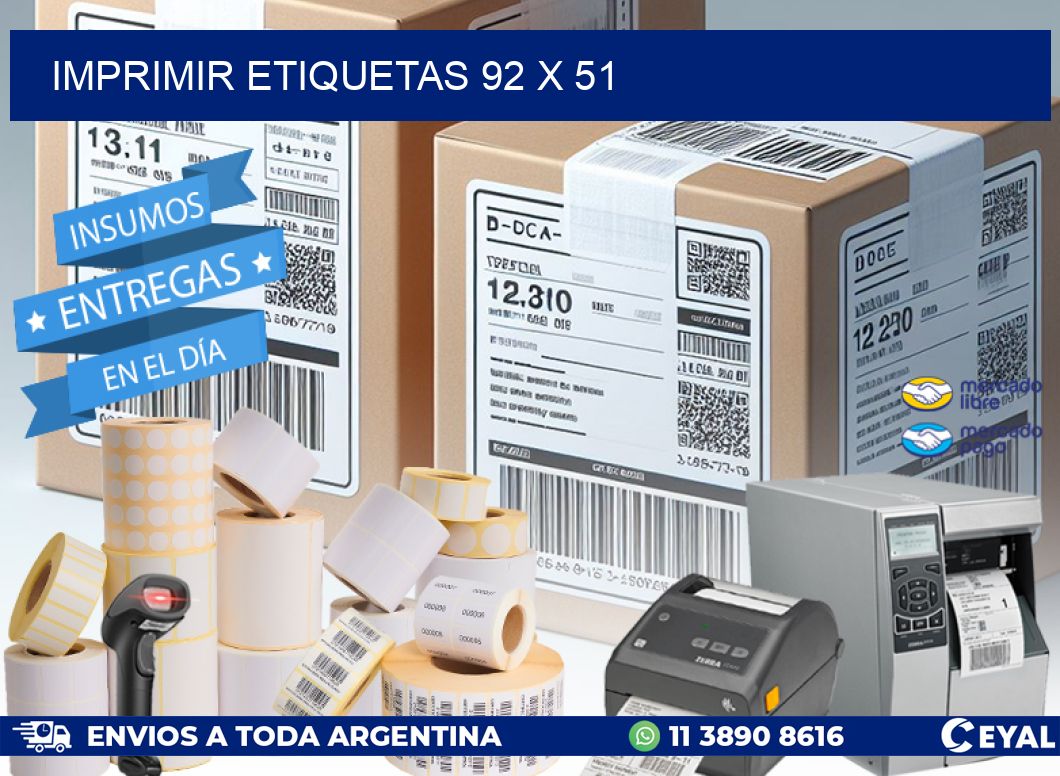 IMPRIMIR ETIQUETAS 92 x 51