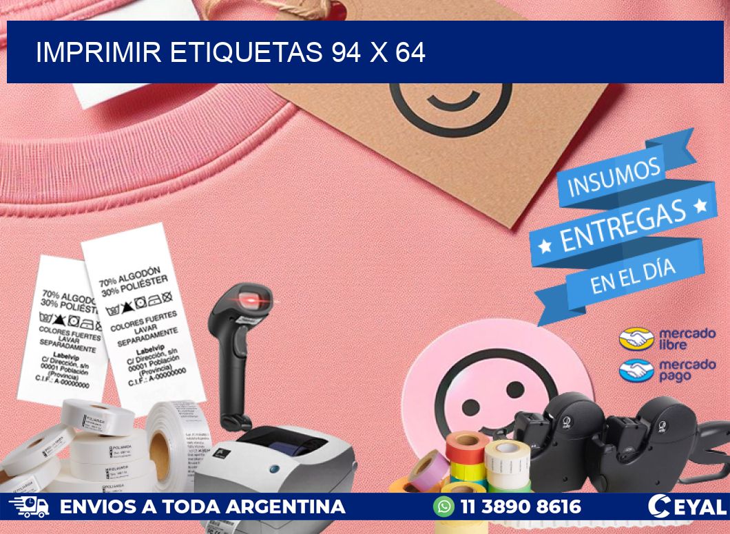 IMPRIMIR ETIQUETAS 94 x 64
