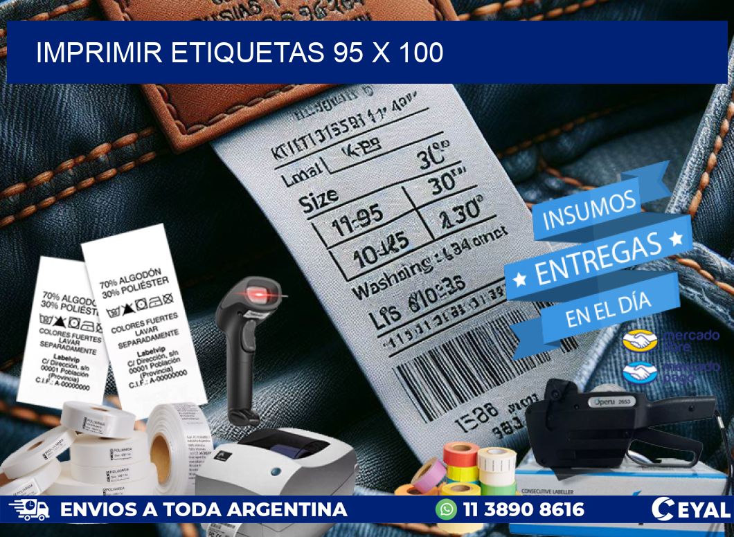 IMPRIMIR ETIQUETAS 95 x 100