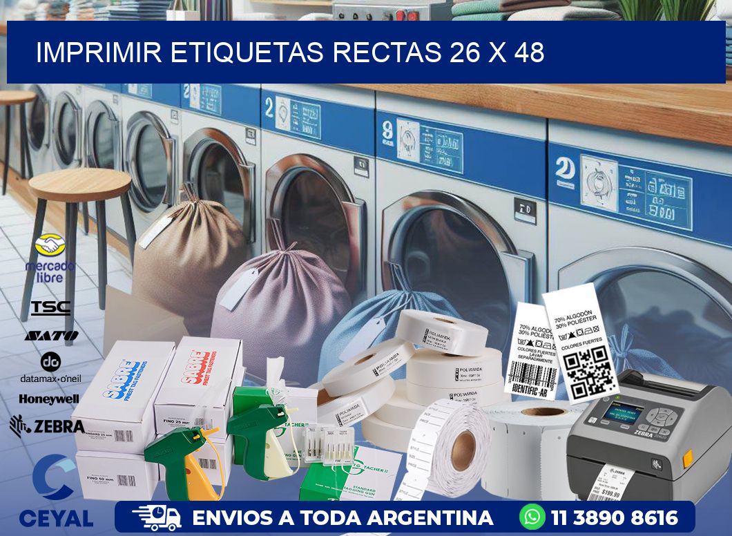IMPRIMIR ETIQUETAS RECTAS 26 x 48