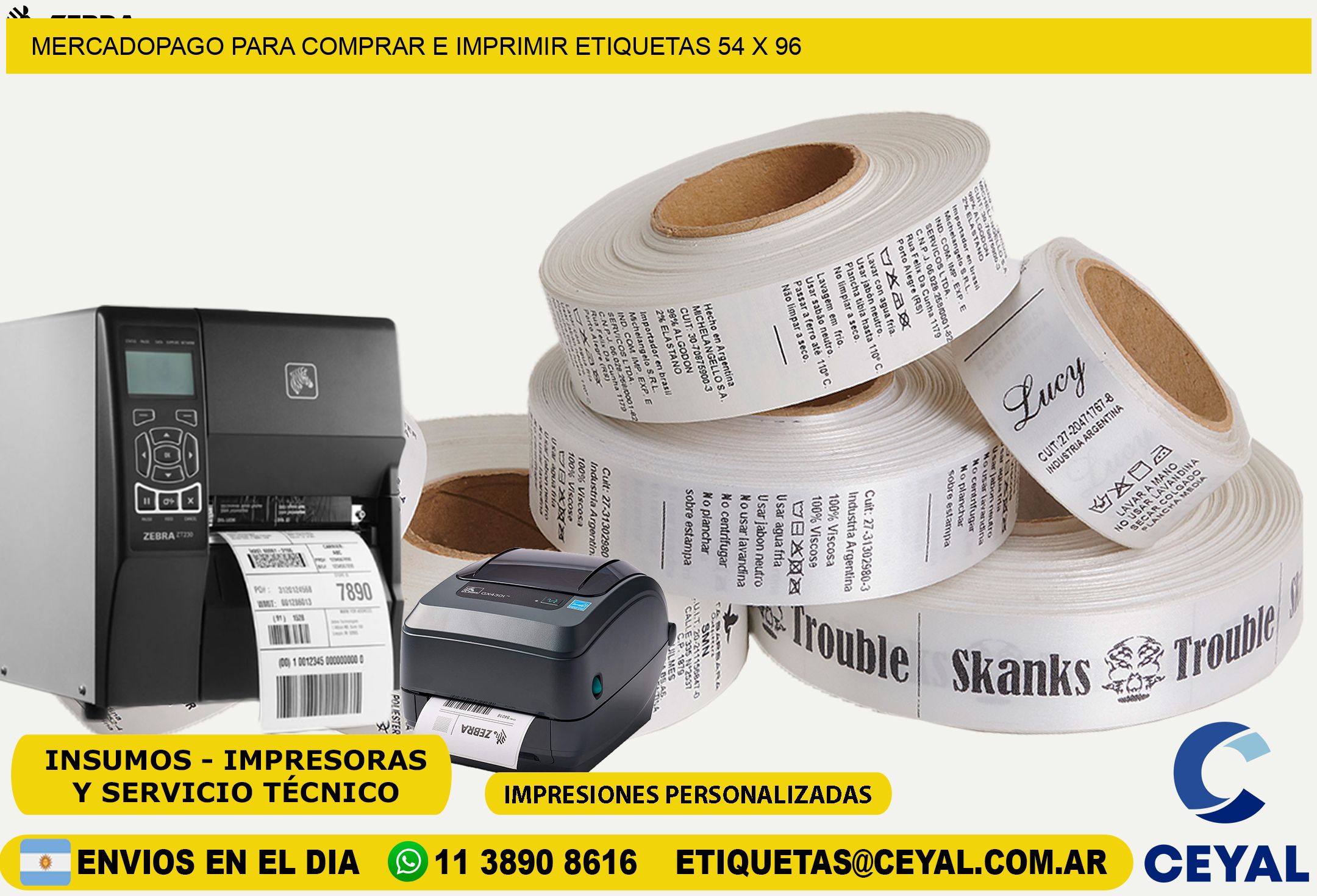 MERCADOPAGO PARA COMPRAR E IMPRIMIR ETIQUETAS 54 x 96