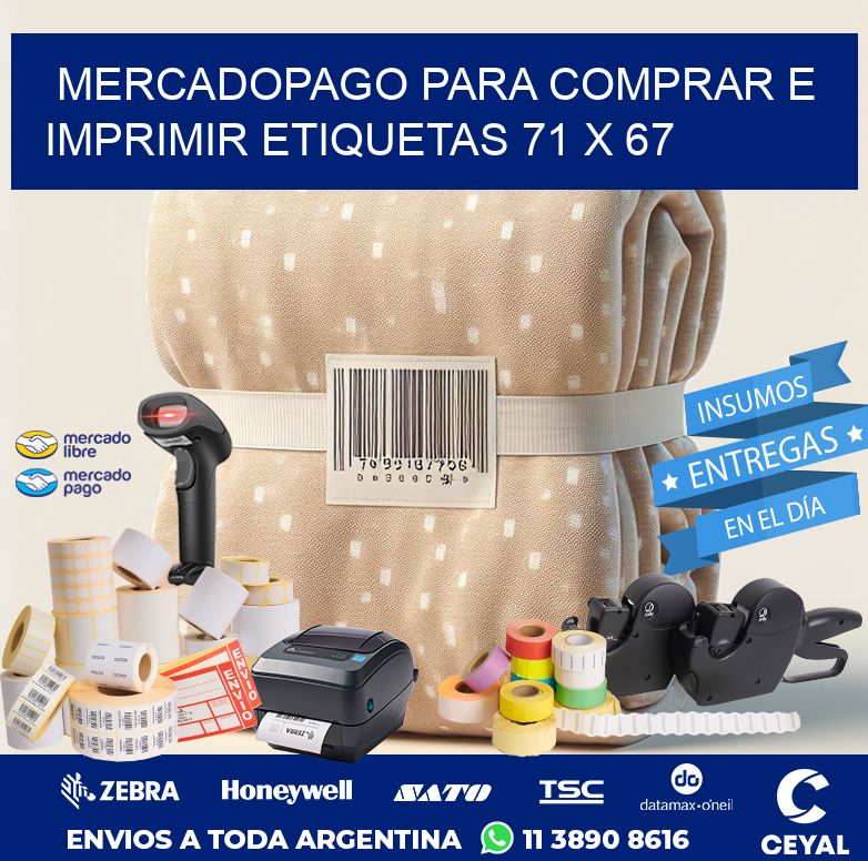 MERCADOPAGO PARA COMPRAR E IMPRIMIR ETIQUETAS 71 x 67