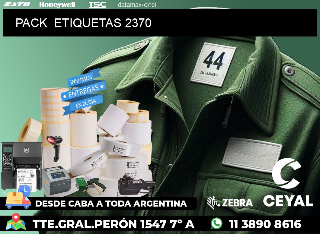 PACK  ETIQUETAS 2370