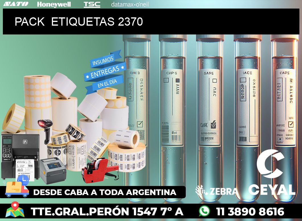 PACK  ETIQUETAS 2370