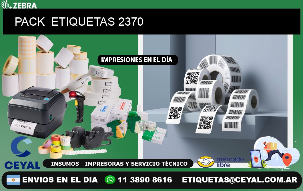 PACK  ETIQUETAS 2370