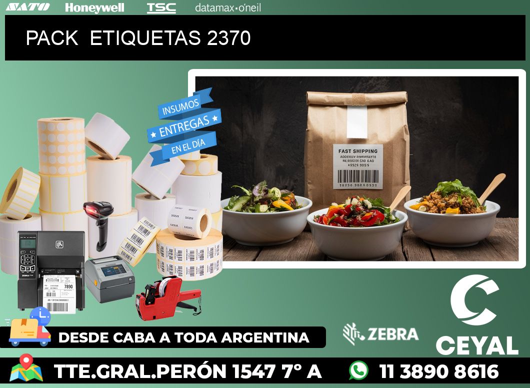 PACK  ETIQUETAS 2370